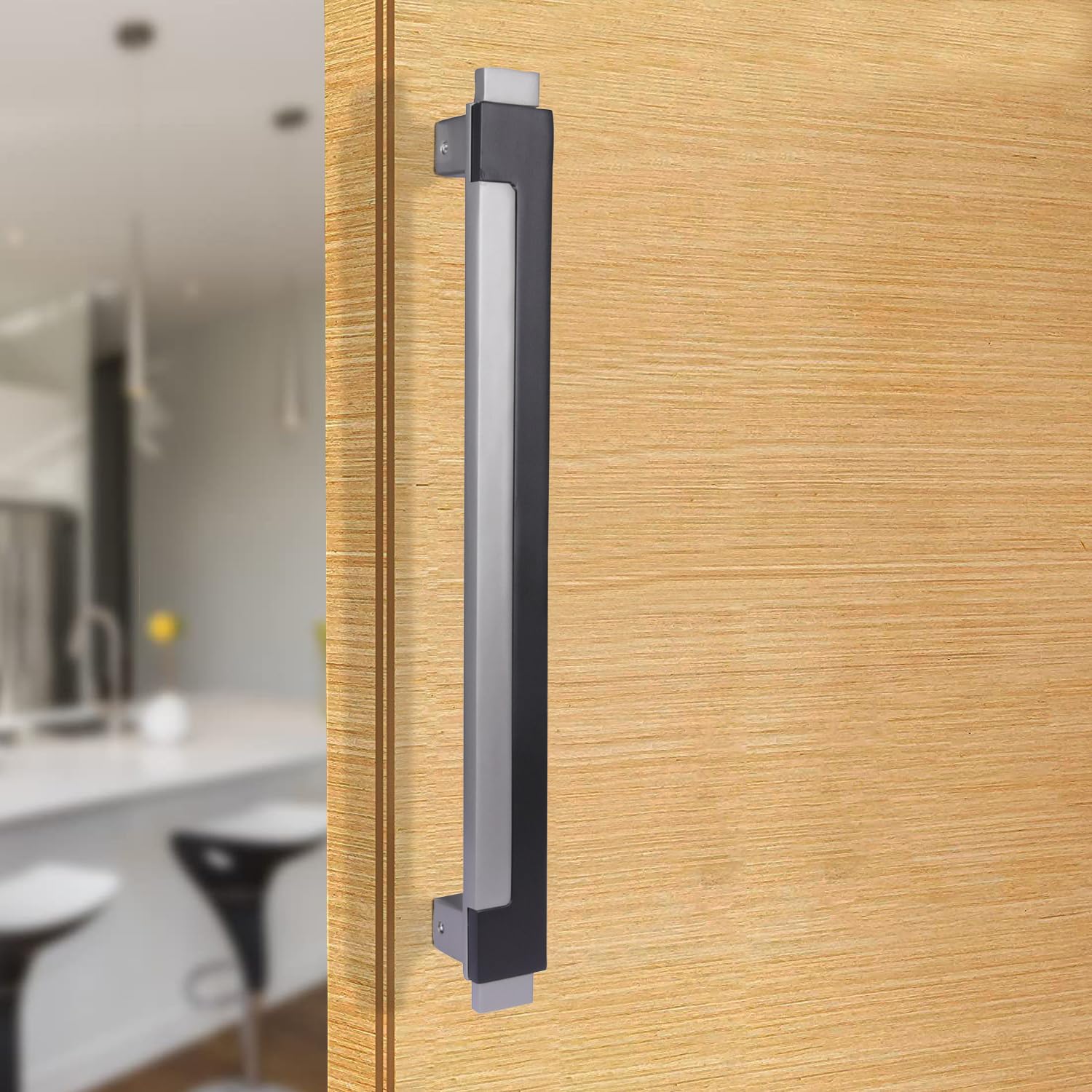 BonKaso 319 Zinc Alloy Premium Classic Push Pull Door Handle for Glass & Wooden Door, Matt Black with Rose Gold Finish (Set of 1, 12 Inch) | Pull Handle (B0C45B6TZD) Amazon Price History, Amazon Price Tracker