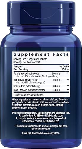 Miniatura 2 de Life Extension Estrogen Balance Elite, suplemento de apoyo para la menopausia, equilibrio hormonal, sofocos, sudores nocturnos, sequedad vaginal,