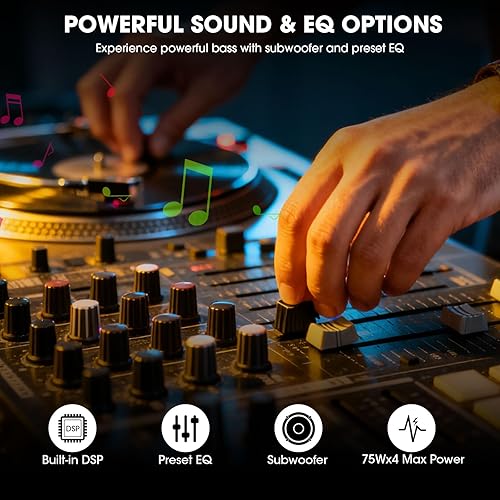 Miniatura 5 de Radio de coche clásica de estilo retro - ABSOSO Bluetooth Single Din Vintage Stereo - AM FM Tuner USB AUX entrada 4.1 CHN salida de subwoofer