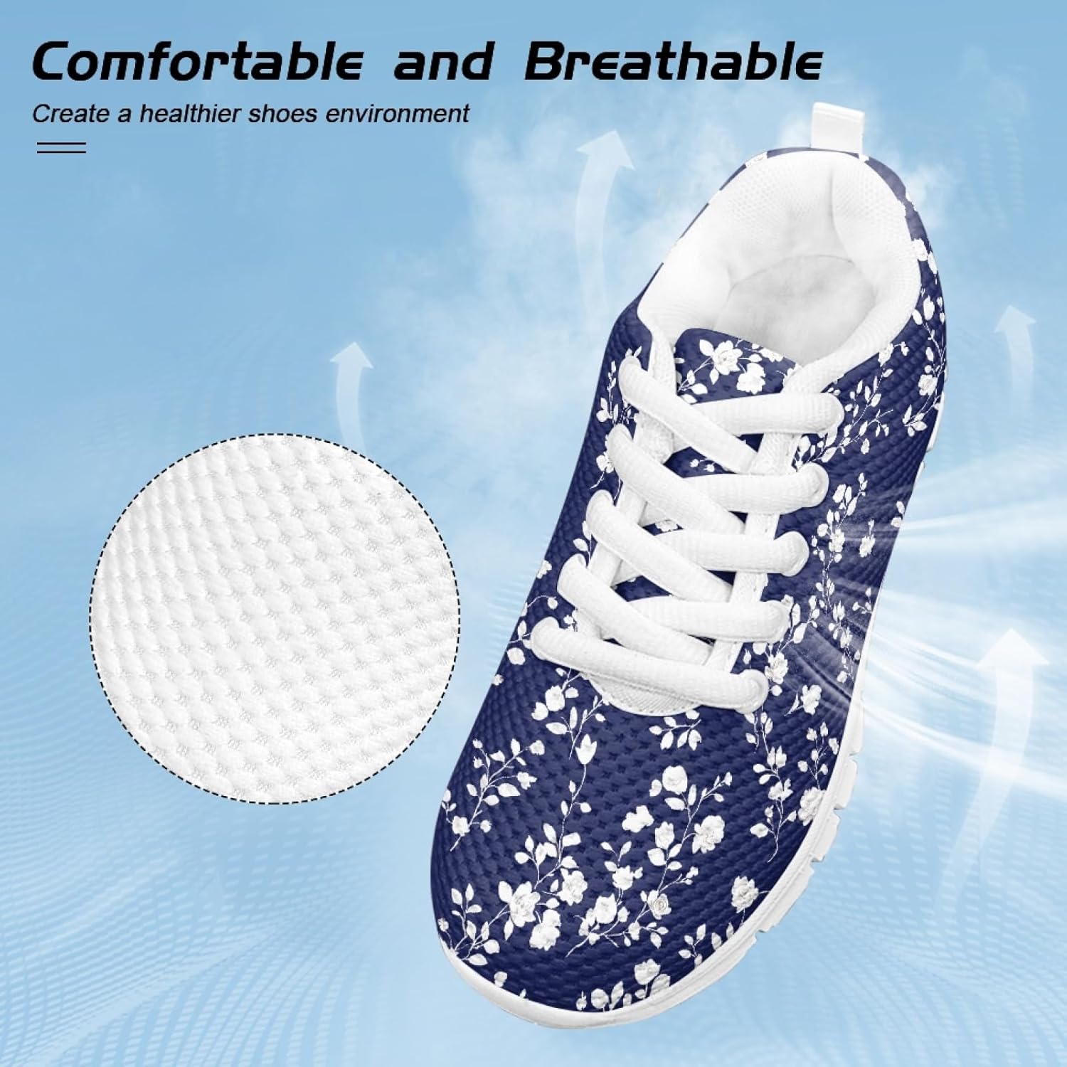 Cumagical Kids Shoes Breathable Sneakers for Boys Girls Night Running Safety