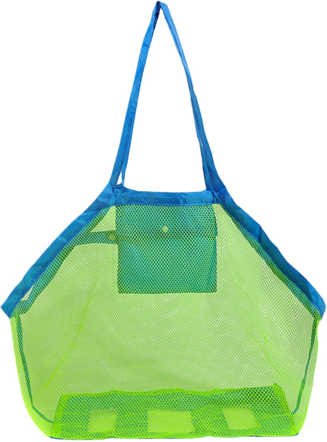 Toys Storage Bag Mesh Tote for Kids Beach Toys Large Capacity Comfortable Dacron Fabric Attractive Design for Kids