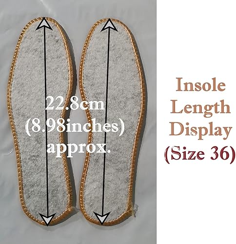 Miniatura 7 de Plantilla cálida de lana de alpaca para calzado de zapatos, 10 pares para pies pequeños y estrechos, transpirable y absorbente del sudor,