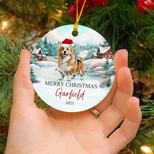 Miniatura 46 de Adorno personalizado para árbol de Navidad de perro Chow Chow, regalo único de Navidad negro para los amantes de los perros Adorno negro Chow Chow