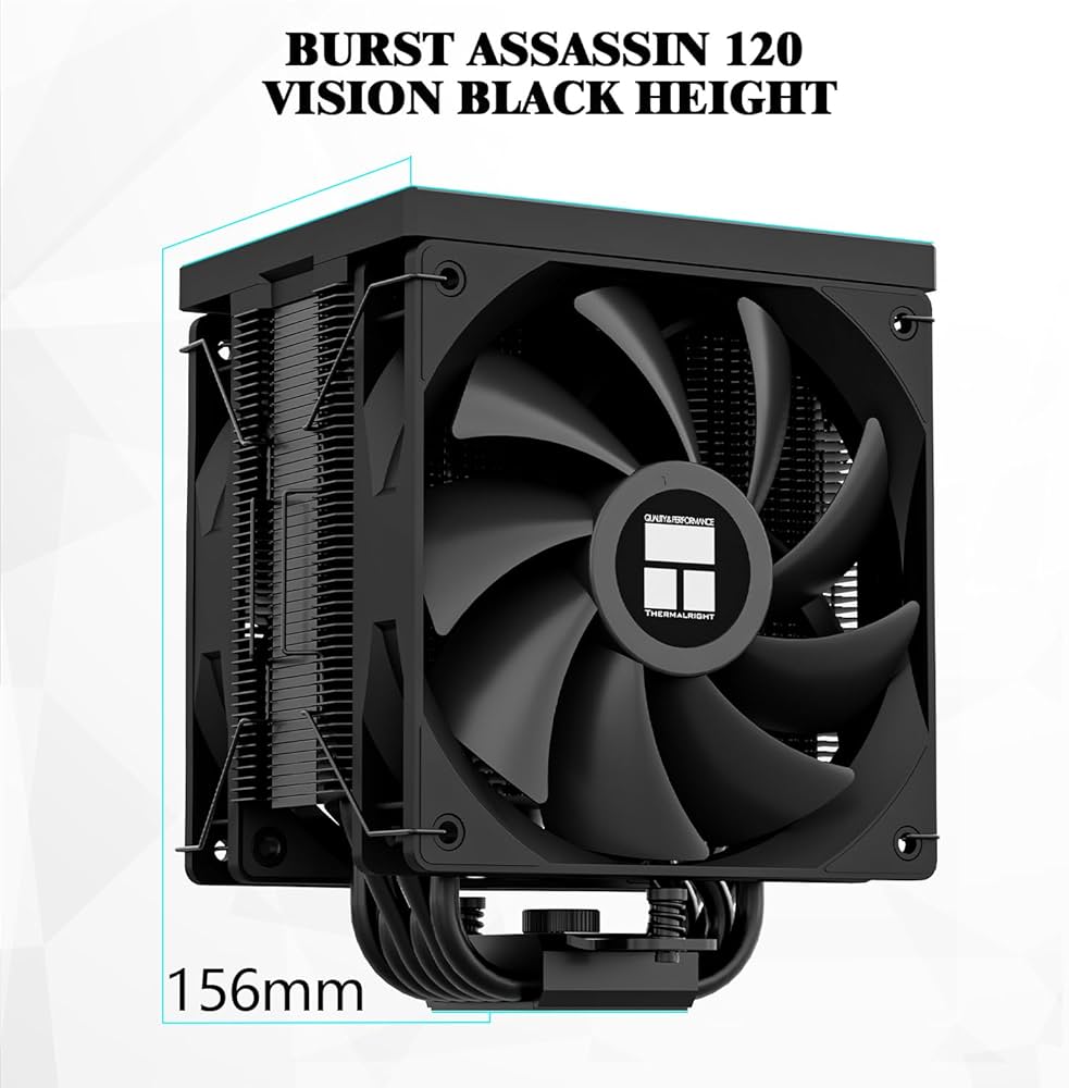 PC用ファン・クーラー BURST ASSASSIN 120 VISION BLACK Amazon.com: Thermalright Burst Assassin 120 Vision Black CPU