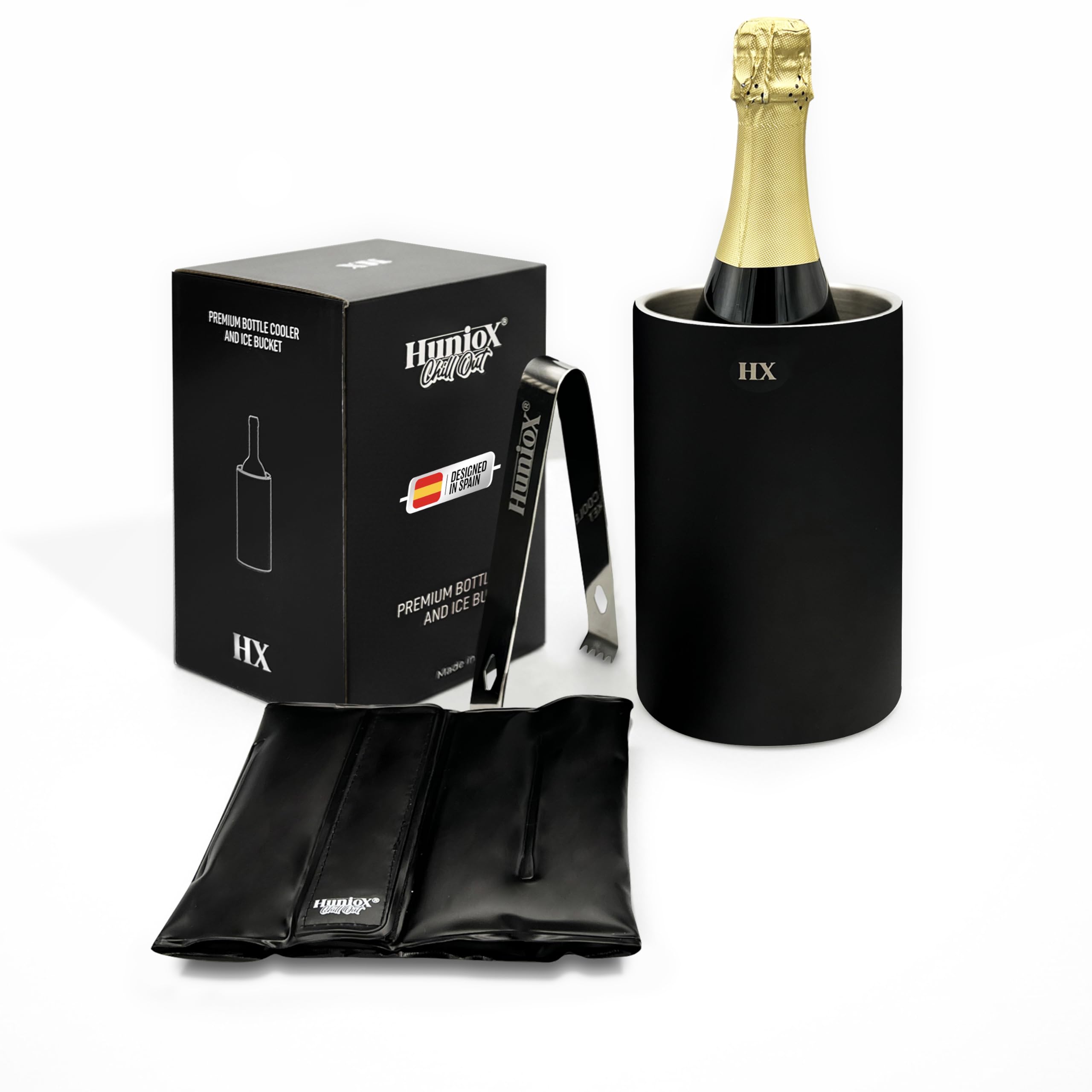 Chill Out Rafraichisseur de Bouteille de Vin - Seau Champagne - Refroidisseur Vin - Seau à Champagne - Seau à Glaçons Isotherme - Rafraichisseur Bouteille