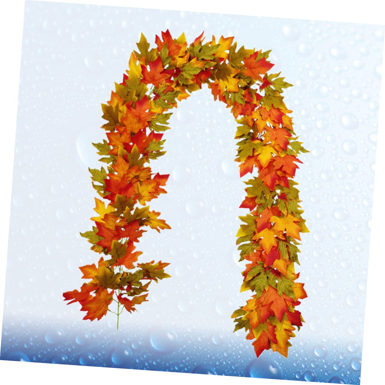 DECHOUS 1pezzi Vite Decorativa Artificiale Foglie Acero Decorazione Autunnale Per Halloween e Ringraziamento Per Pareti Porte e Specchi Simulazione Realistica Di Foglie Acero Rosse e
