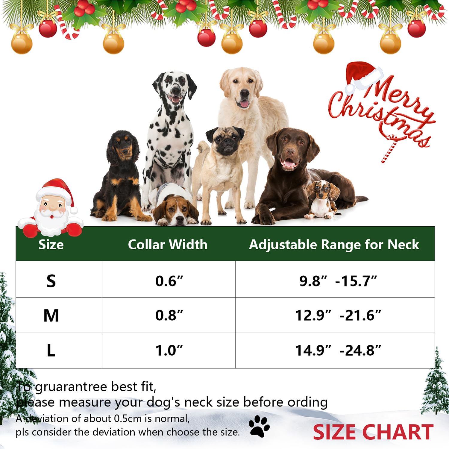 Weihnachtliches Hundehalsband Mit Fliege – Verstellbar, Kariertes Design Mit Schneeflocken Für Kleine Bis Große Hunde