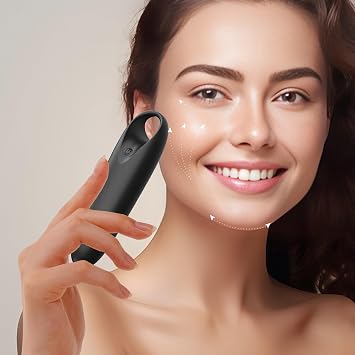 Handheld Electric Back Massager - Mini Waterproof&Rechargeable Handheld Deep Tissue Neck Black (Black)
