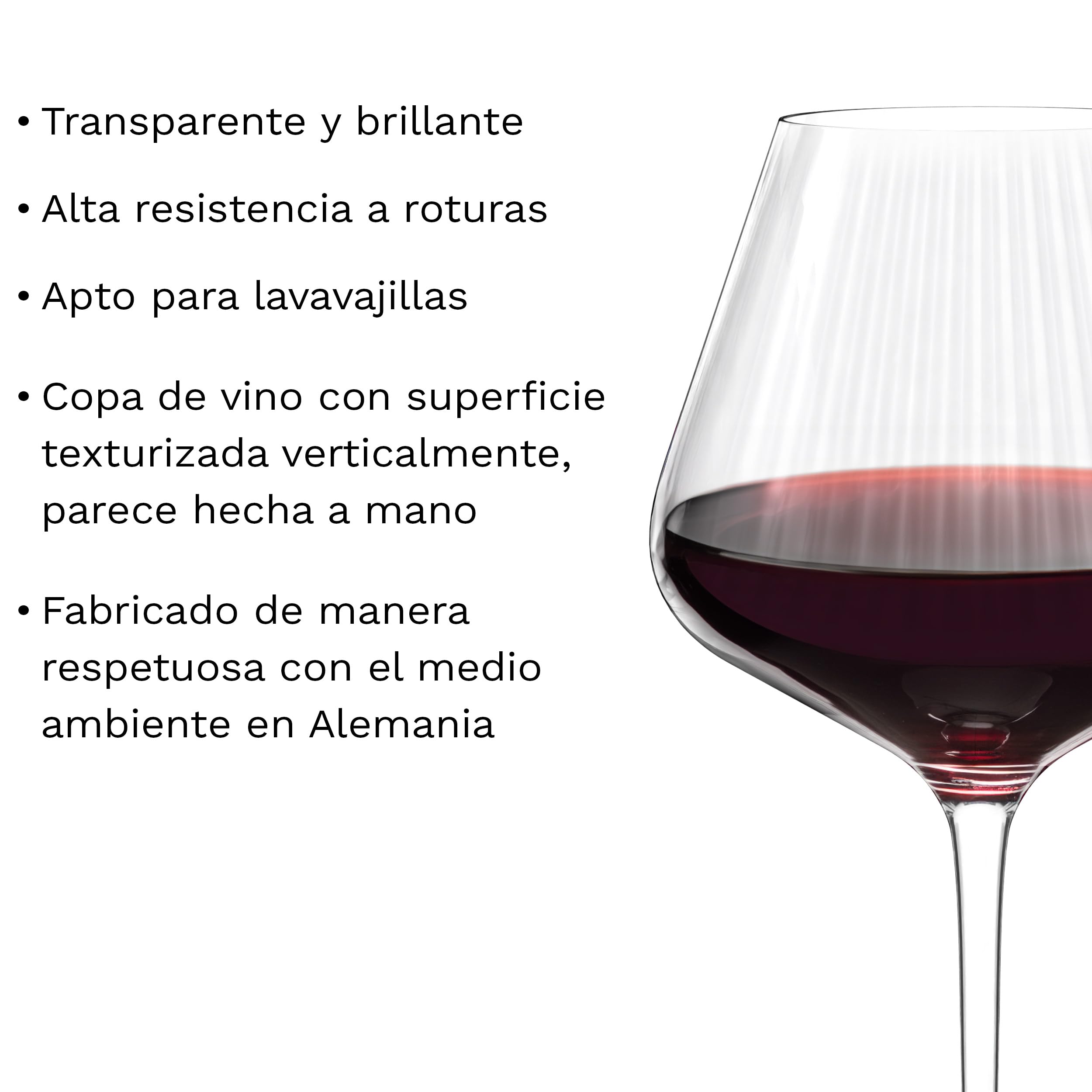 Stölzle Lausitz Copas Borgoña Symphony Set de 6 710 ml – Copas Elegantes para Vinos de Borgoña – Goblets de Cristal para Máxima Liberación de Aromas – Apto para Lavavajillas & Resistente a Golpes