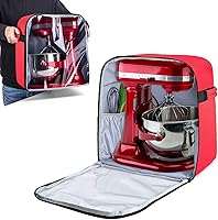 Vista 9 de Luxja Cubierta antipolvo compatible con mezcladores KitchenAid de 6 a 8 cuartos (con una almohadilla de relleno inferior), cubierta antipolvo
