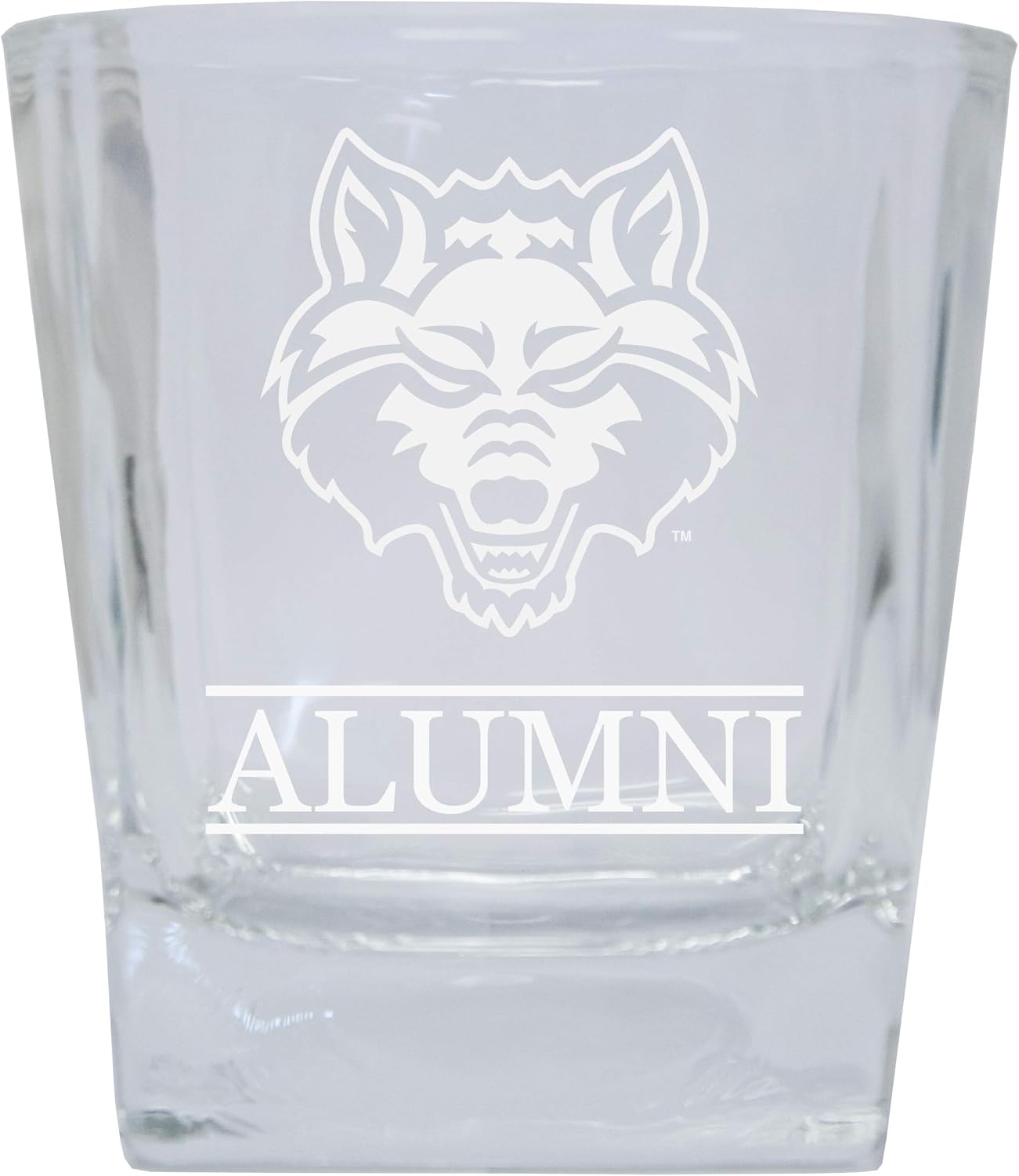 Arkansas State Etched Alumni 5 oz Shooter Glass Tumbler 2-Pack Officially Licensed Collegiate Product