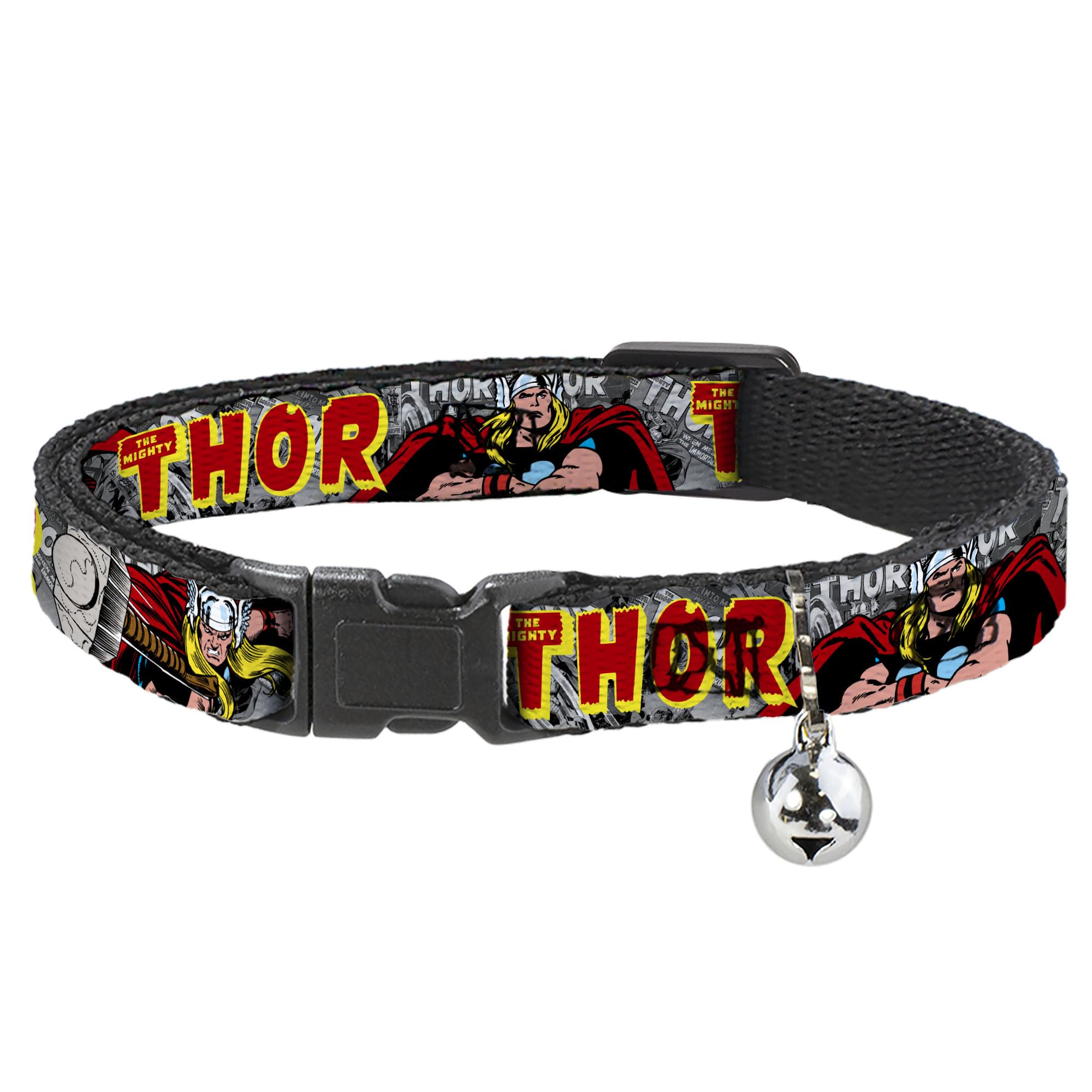 Collar de gato breakaway Thor ajustable para evitar enganches en casa y jard&iacute;n
