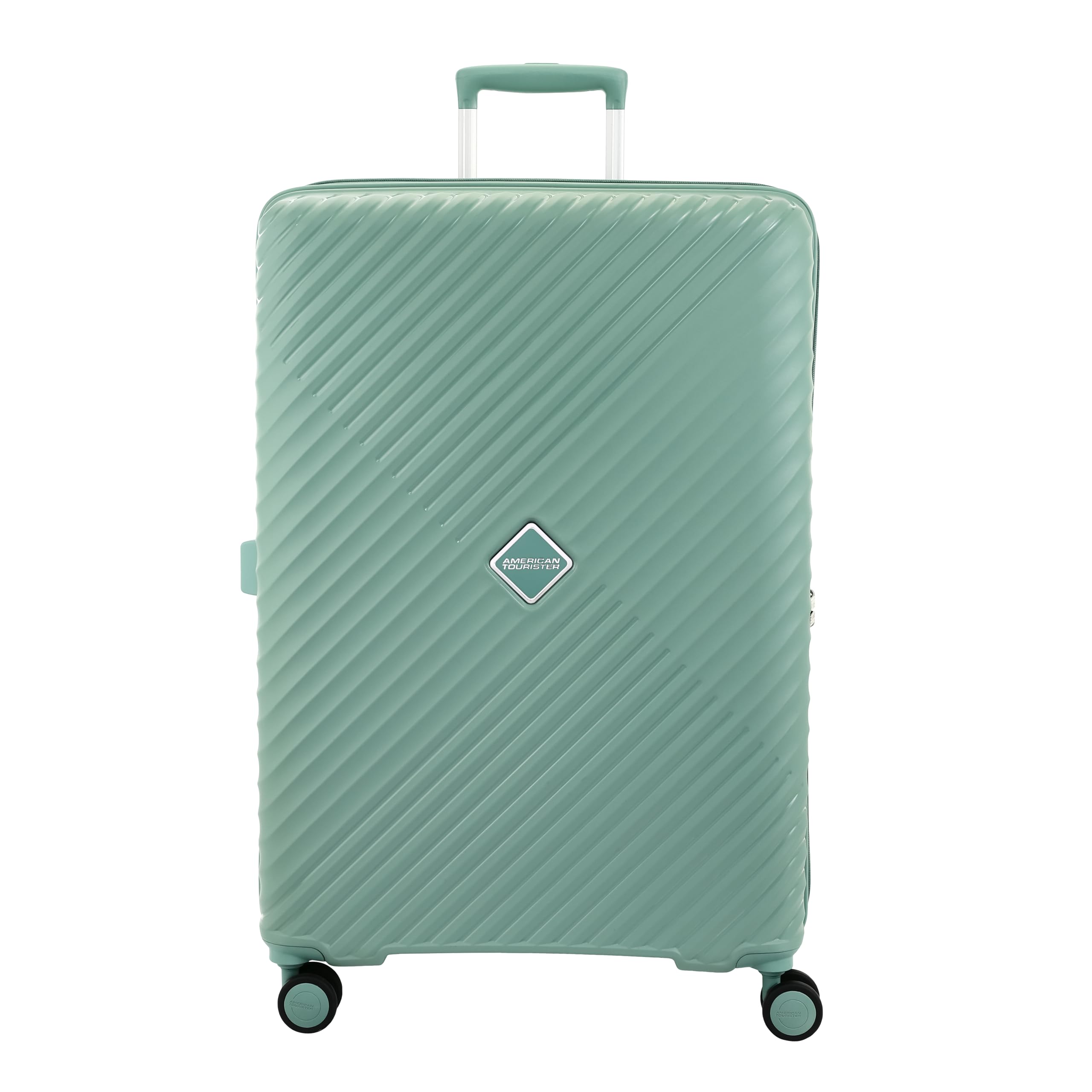 american tourister Diamo 79 CM Check-in Trolley Bag with Combination Non TSA Lock & 8 Wheels Hard-Sided PC Large Suitcase/Trolley Bag with Double Spinner Wheels/Luggage for Men & Women - Gold-picture-35