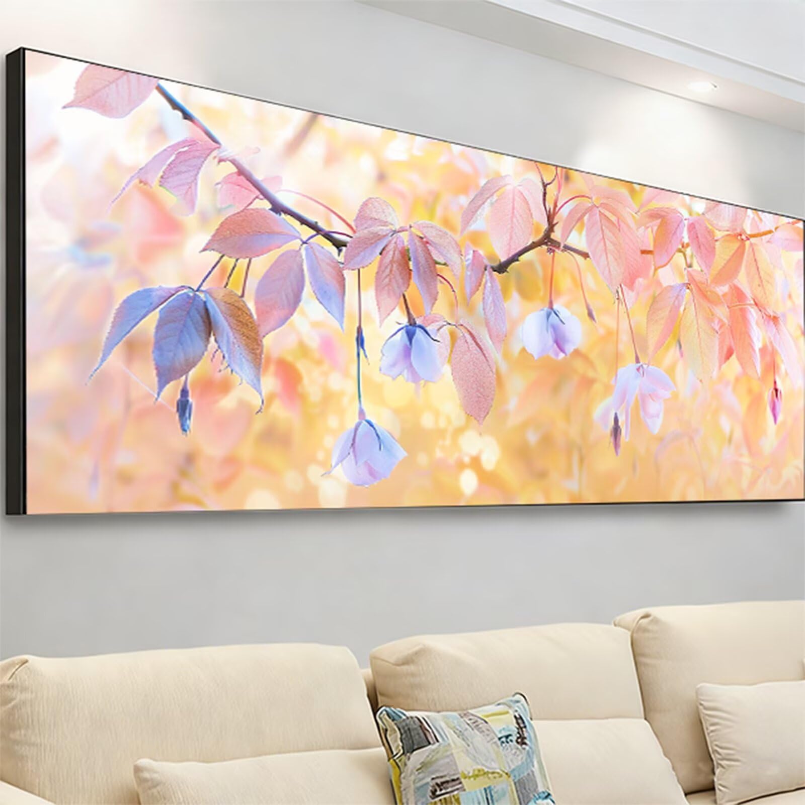 Diamentowe malowanie dla dorosłych, 5D diamentowe rysunki liść diament sztuka książka duże malowanie diamentowe, DIY DIY DIY dorośli ludzie, 270x90cm haft krzyżykowy diament płótno, dekoracja ścienna