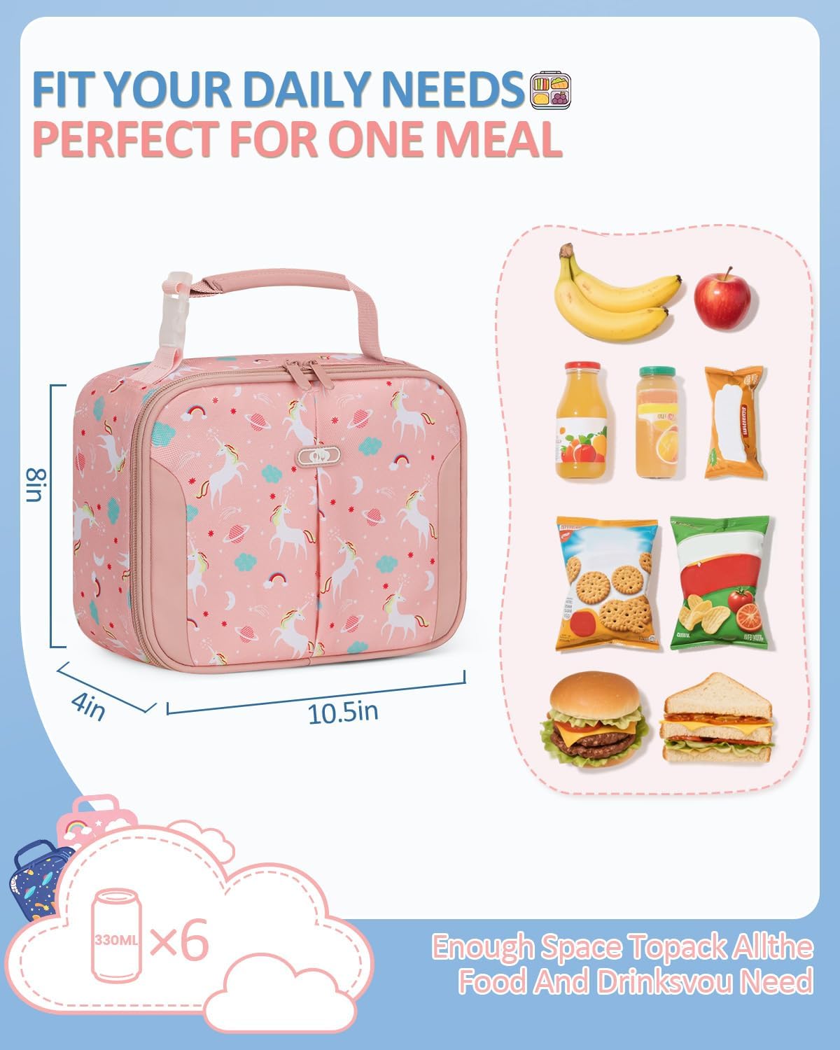 Capolo Lunch Bag Kids Insulated Reusable
