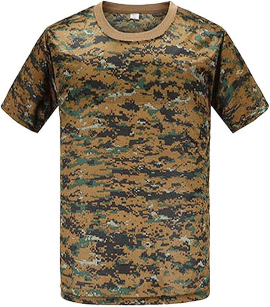 Suwequest Camouflage Militaire Uniforme t-Shirts Hommes extérieur Tactique Chemise séchage
