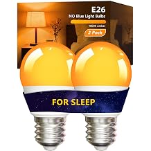 5W E26 Amber Night Light Bulb 1800K,Blue Light Blocking