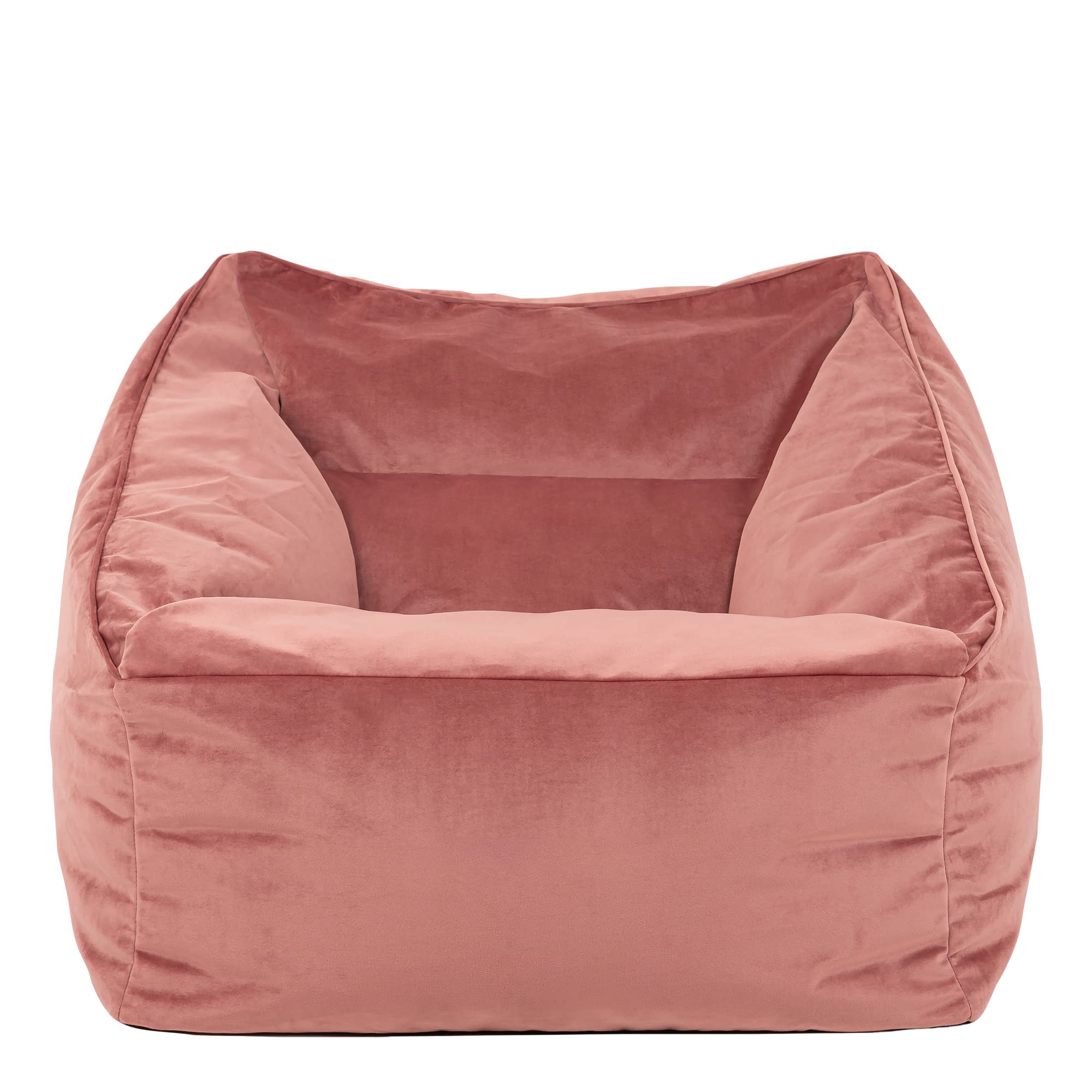 icon Natalia Giant Velvet Armchair Bean Bag - Pink