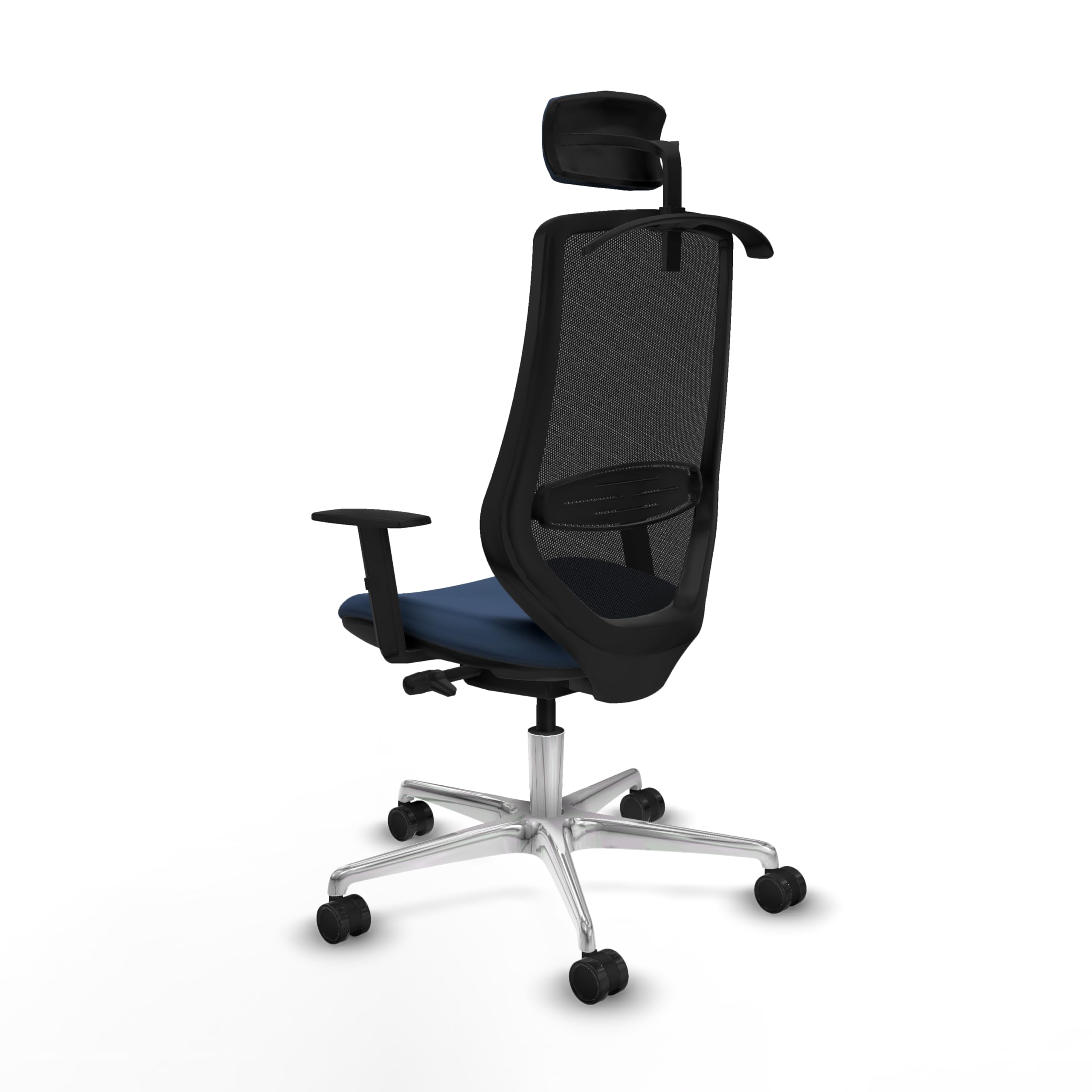 Piqueras y Crespo Mardos: la Mejor Silla de Escritorio Calidad Precio con Respaldo Fijo, cabecero 2D, Apoyo Lumbar 1D, Brazos 1D, Mecanismo Sincro/Traslack, para 24 Horas de Uso y 120 Kg