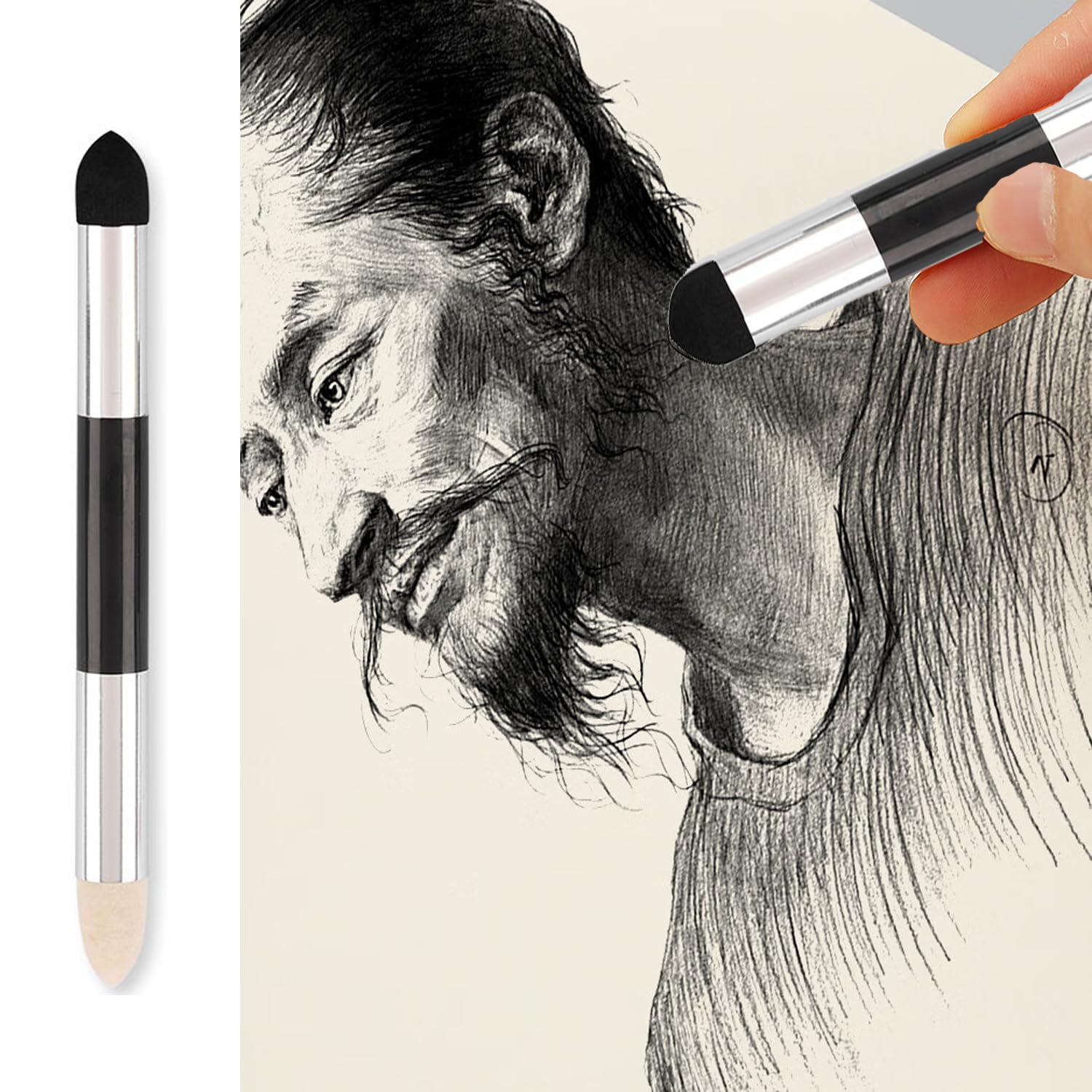 Lot De 12 Stylos éponges à Double Tête Pour Estomper Les