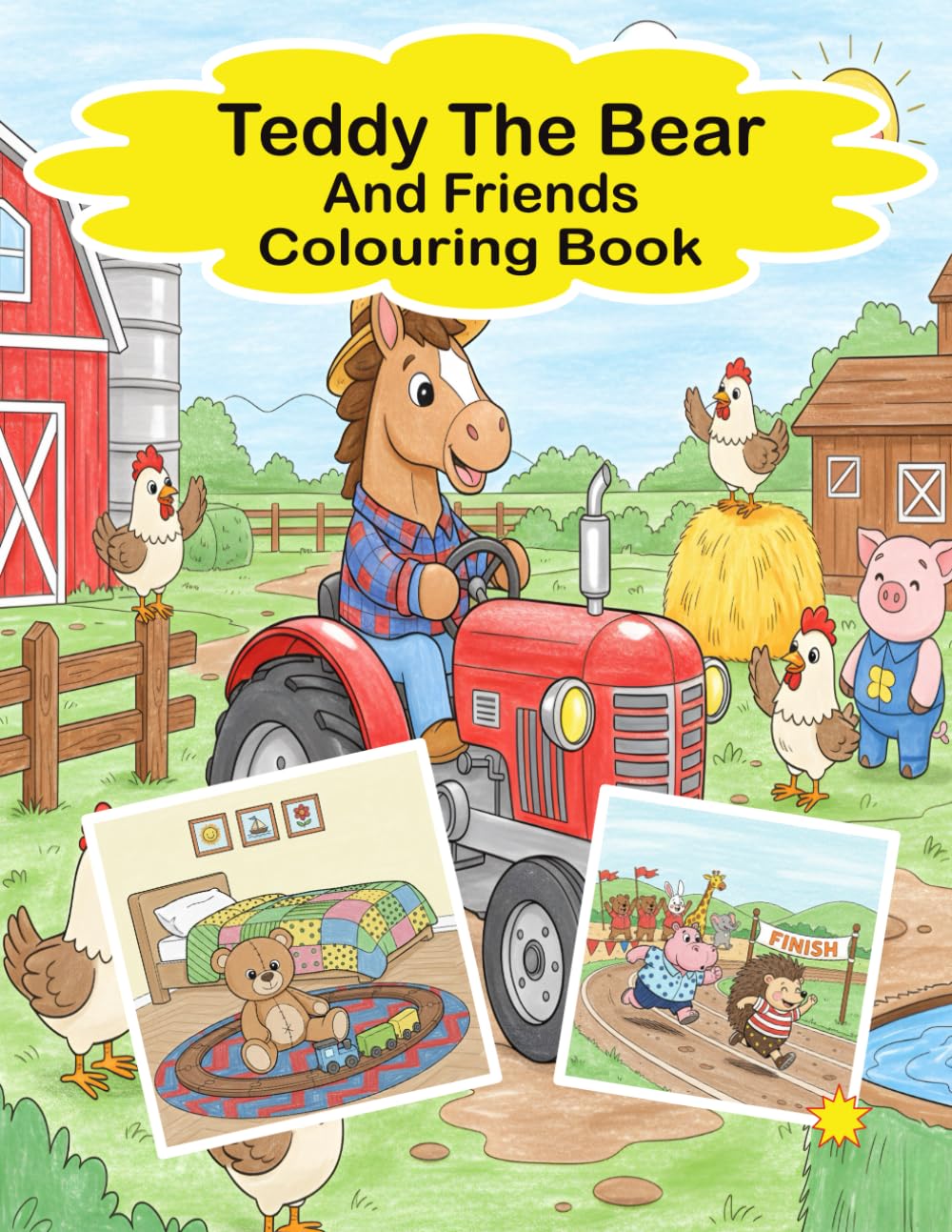 Teddy The Bear And Friends Colouring Book