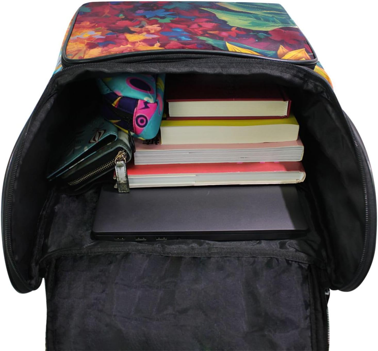 ALAZA Large Travel Laptop Backpack Vibrant Sunflower Oil Painting Rucksack Women Men Business Office Back Pack Daily Commute Backpacks,Water Resistant College Computer Bag,19"