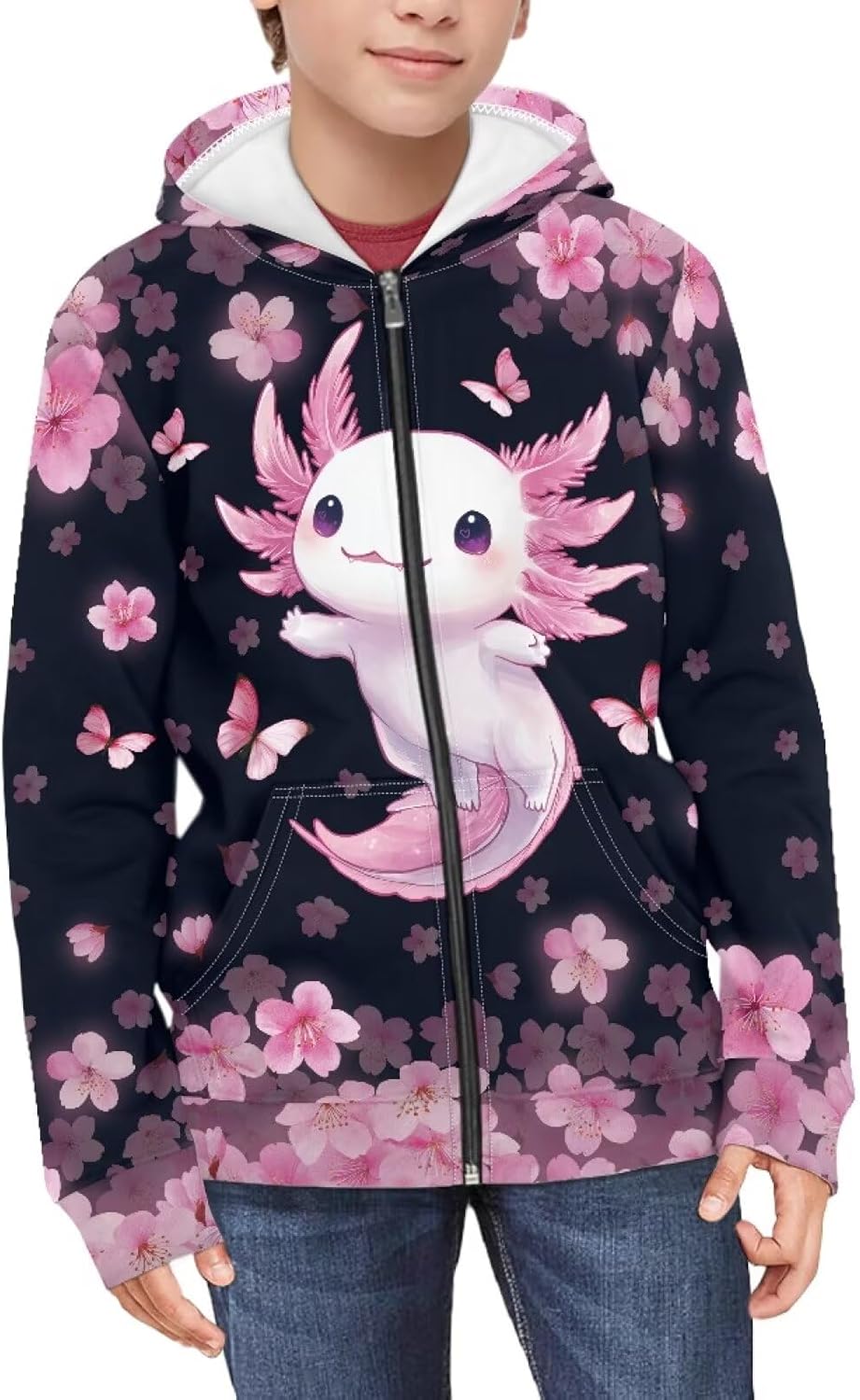 Kids Zipper Sweatshirt 6-16 Girls Boys Fall Hoodies with Pocket