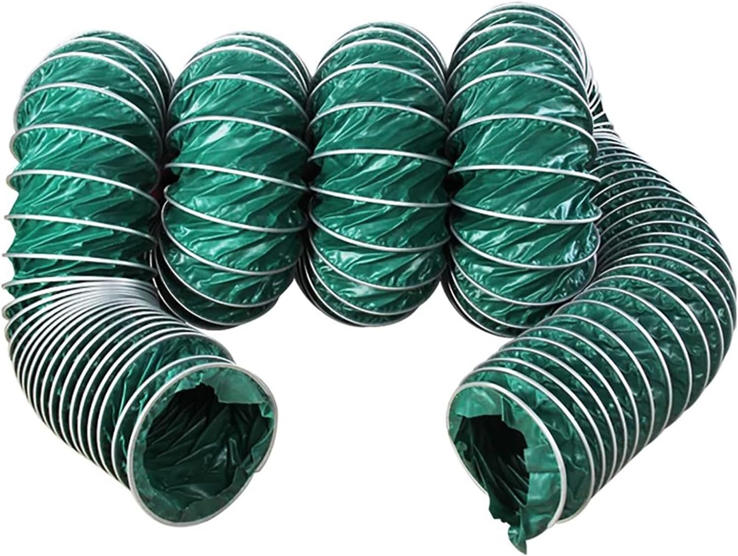 Heavy-Duty Flexible Air Duct Hose - Heat & Flame Resistant for Kitchen Hood & Dryer Ventilation, Durable Venting Solution for Efficient Airflow