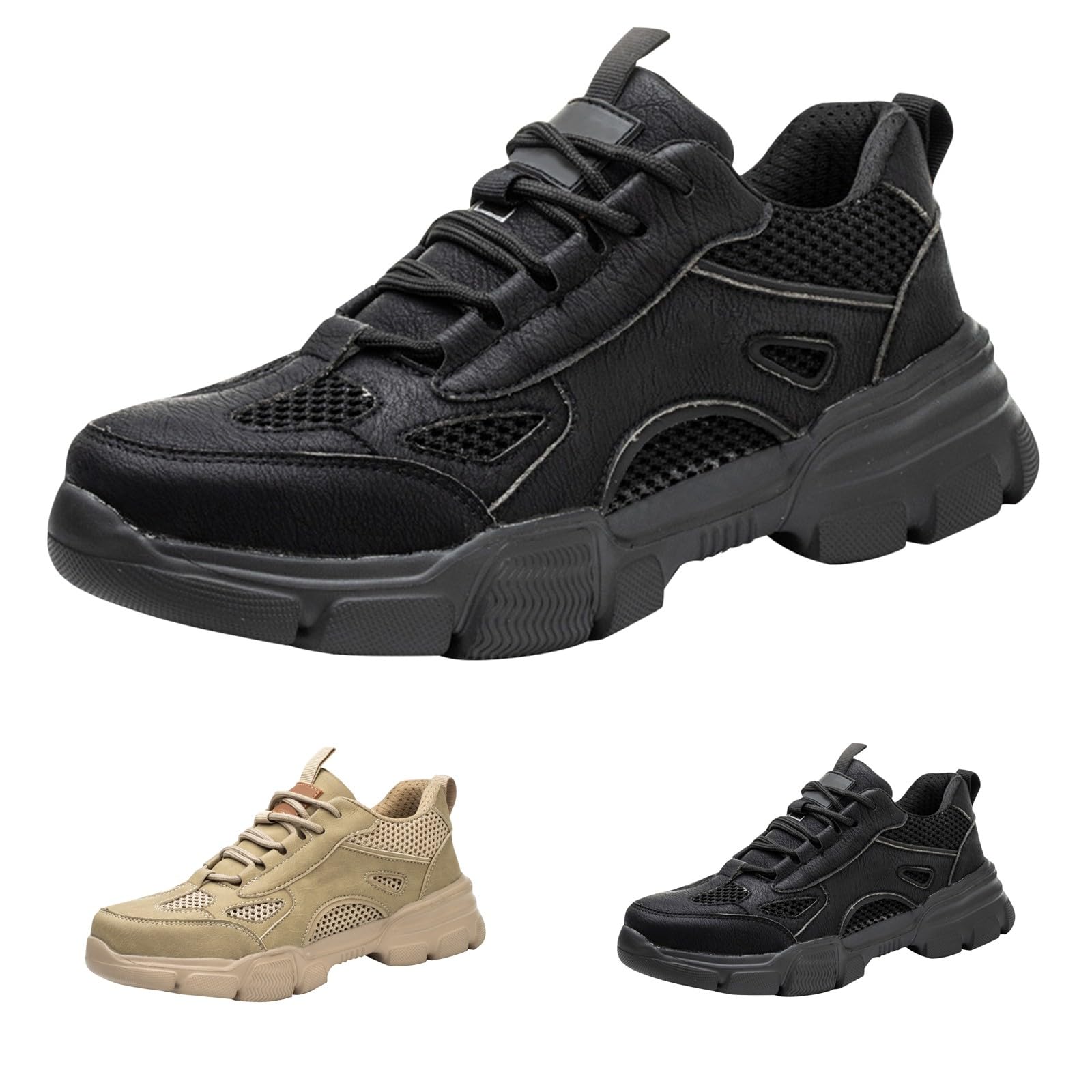 Zapatillas de senderismo para hombre de pie ancho, zapatillas deportivas de
