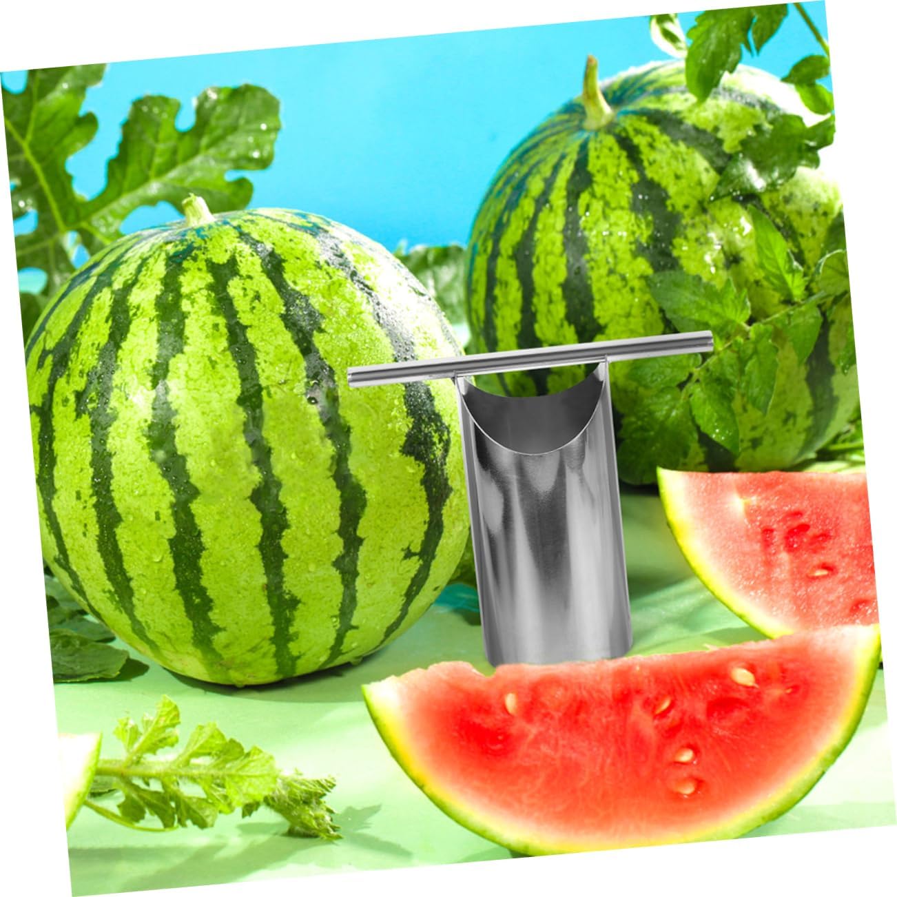 COLLBATH 2pcs Watermelon Hole Opener Tool Melon Cutter for Core Removal for Picnics Parties and Family Gatherings