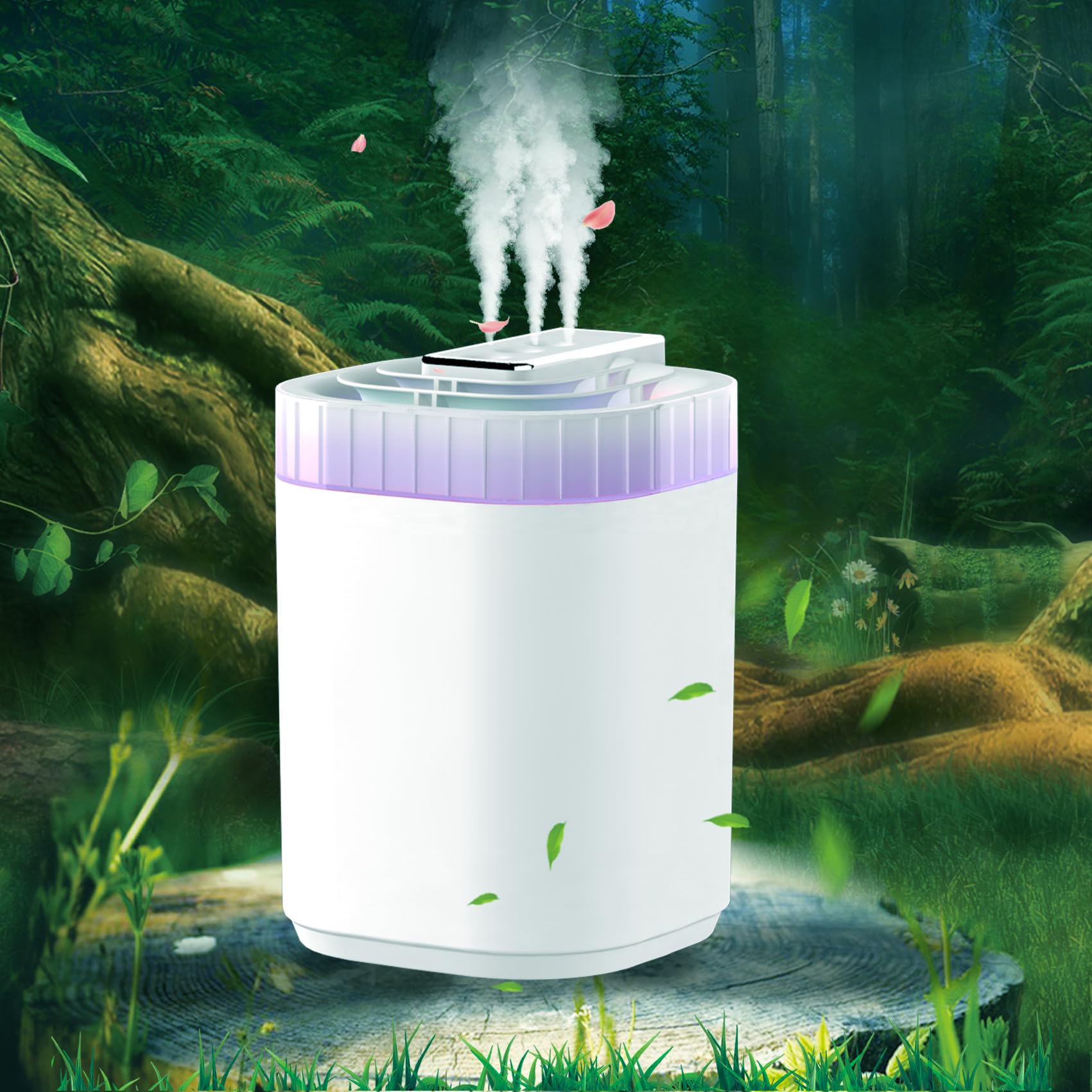 Humidifier for Large Room,3L Air Humidifier with Lighting,USB Quiet Cool Mist Humidifier,Auto Shut-Off, Suitable for Home, Bedroom, Baby Room, Office,Home Humidifiers