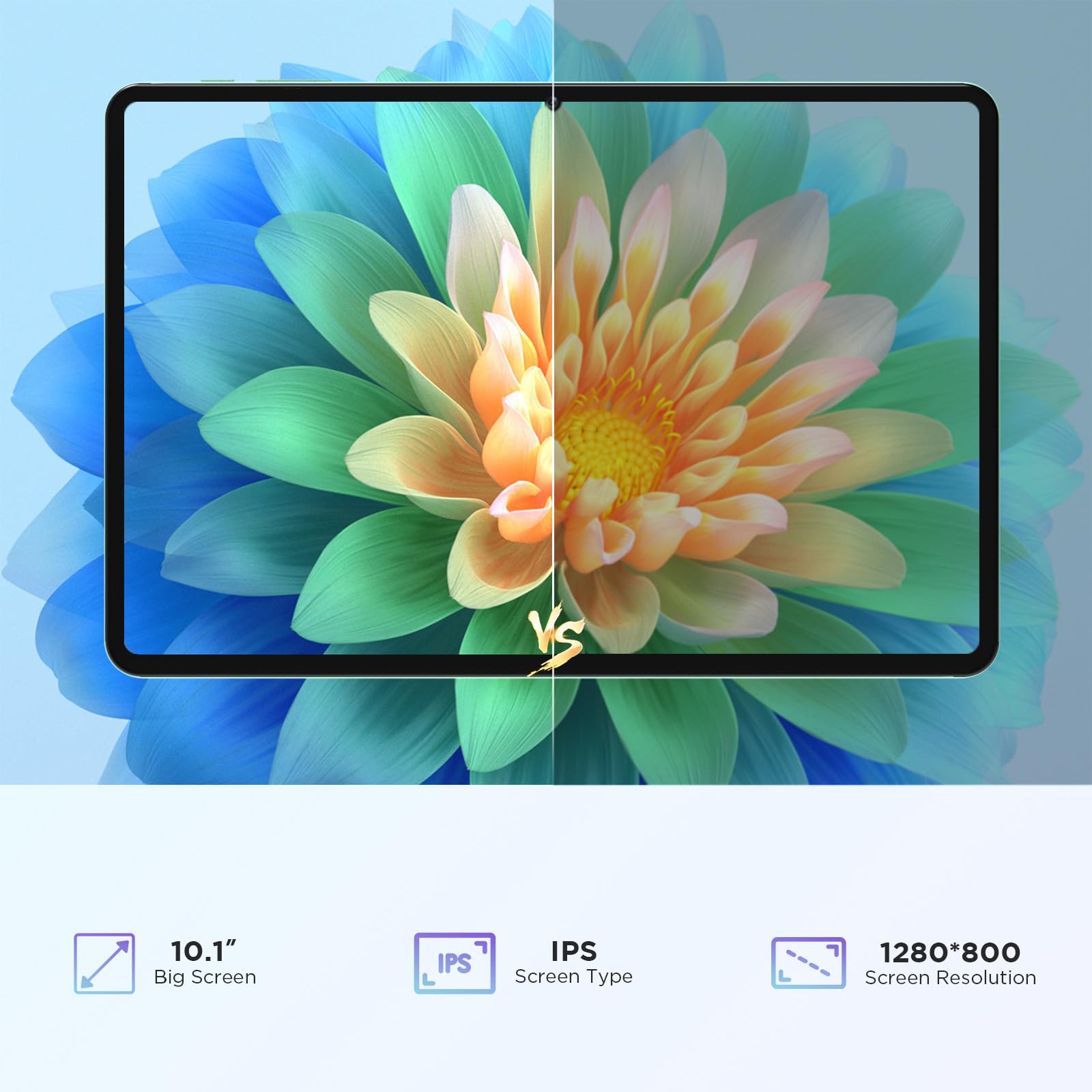 Android 14 Tablet Case, 10.1 Inch Soft Silicone Cover, Kids Friendly Shockproof With Adjustable Stand Navy Blue - View #8