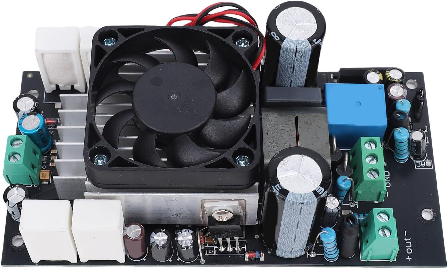 1000W Digital Amplifier Board, HiFi Class D Power Amp Board with Cooling Fan and Temperature Adjustment, for Music Enthusiasts