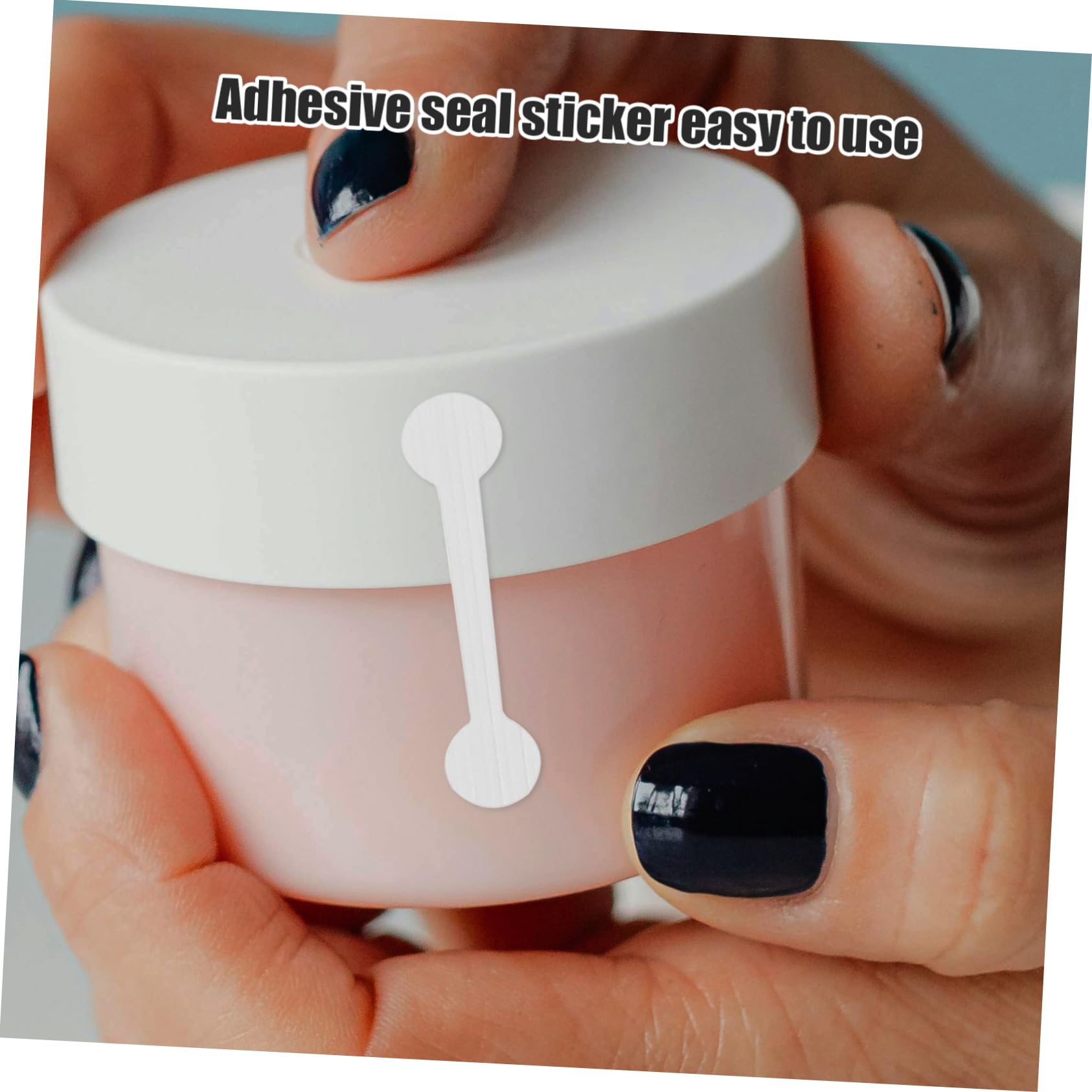 Tofficu 2000pezzi Adesivi Autoadesivi Per Sigillare Bottiglie Cosmetiche Etichette Lunghe Antimanomissione Per Confezionamento e Decorativo