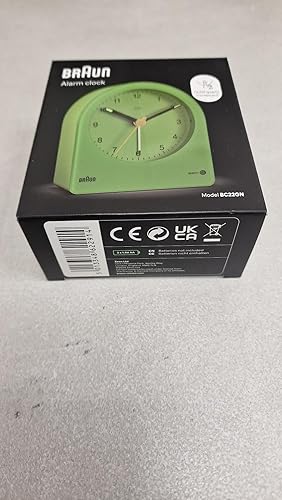 Miniatura 9 de Braun Reloj despertador analógico clásico con repetición y retroiluminación continua, movimiento de cuarzo silencioso, esfera fácil de leer, alarma