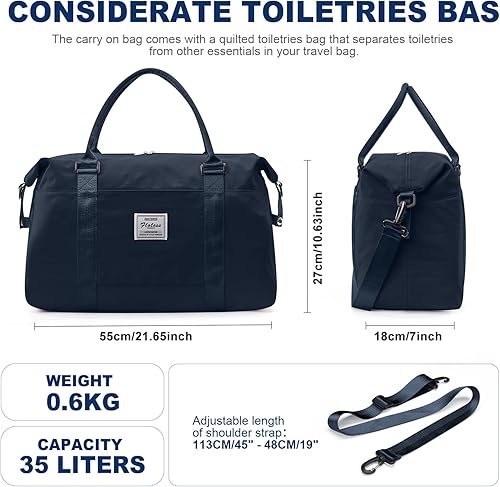 Miniatura 2 de Bolsa de lona de viaje, bolsa de gimnasio deportiva, bolsa de noche para el fin de semana, para llevar en el hombro, para mujer