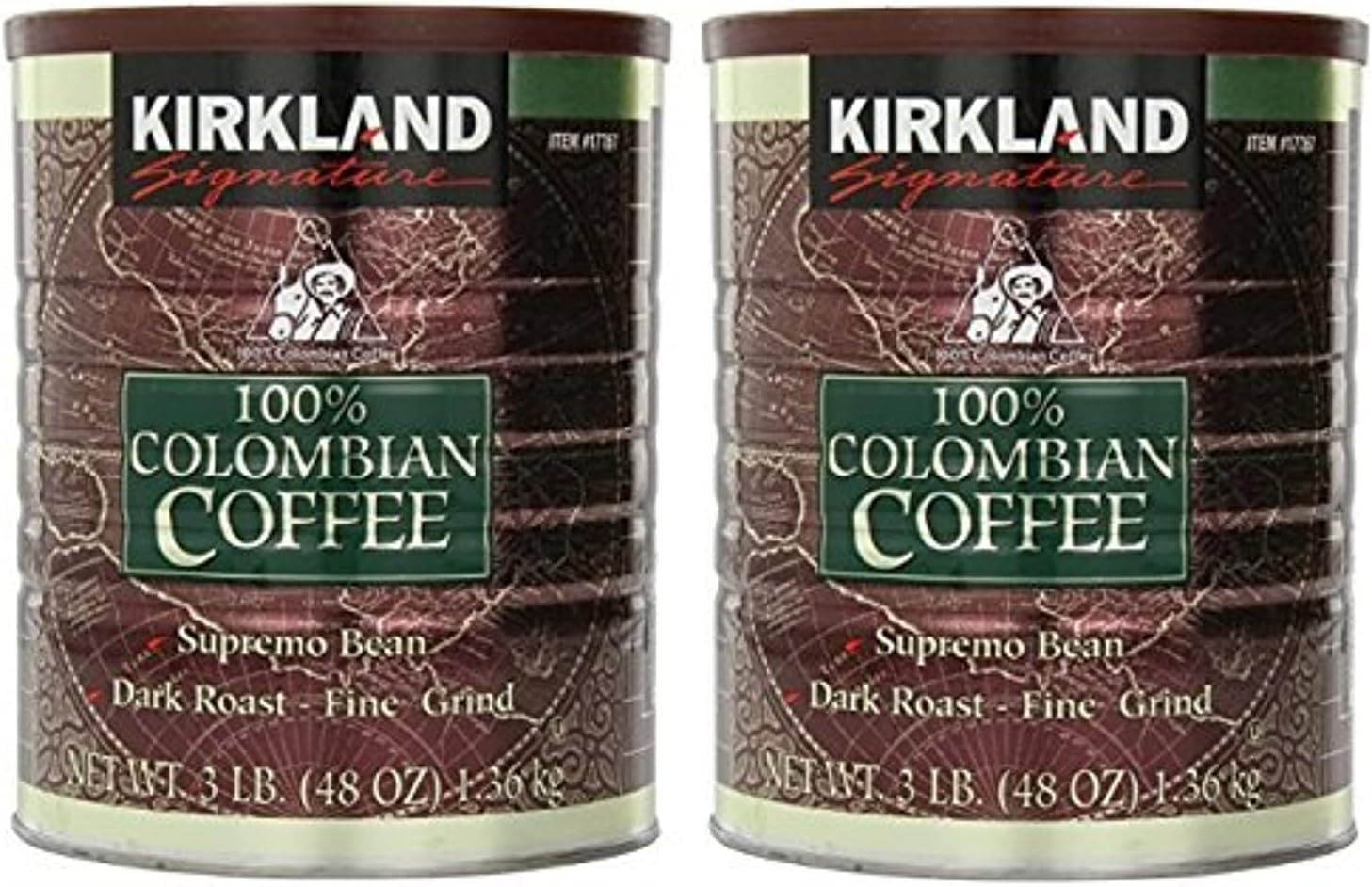 Swa Colombian Coffee (Supremo Bean Dark Roast-Fine Grind,3lbs)