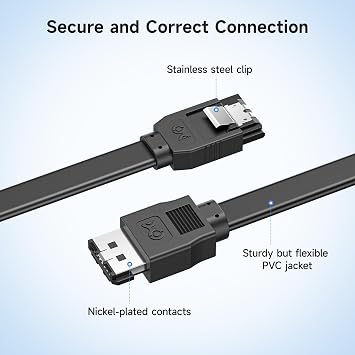 Cable Matters 2-Pack 6Gbps SATA to eSATA Cable - 3ft, eSATA to SATA Cable