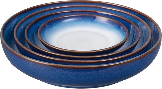 Denby 421048950 Blue Haze 4 Piece Nesting Bowl Set