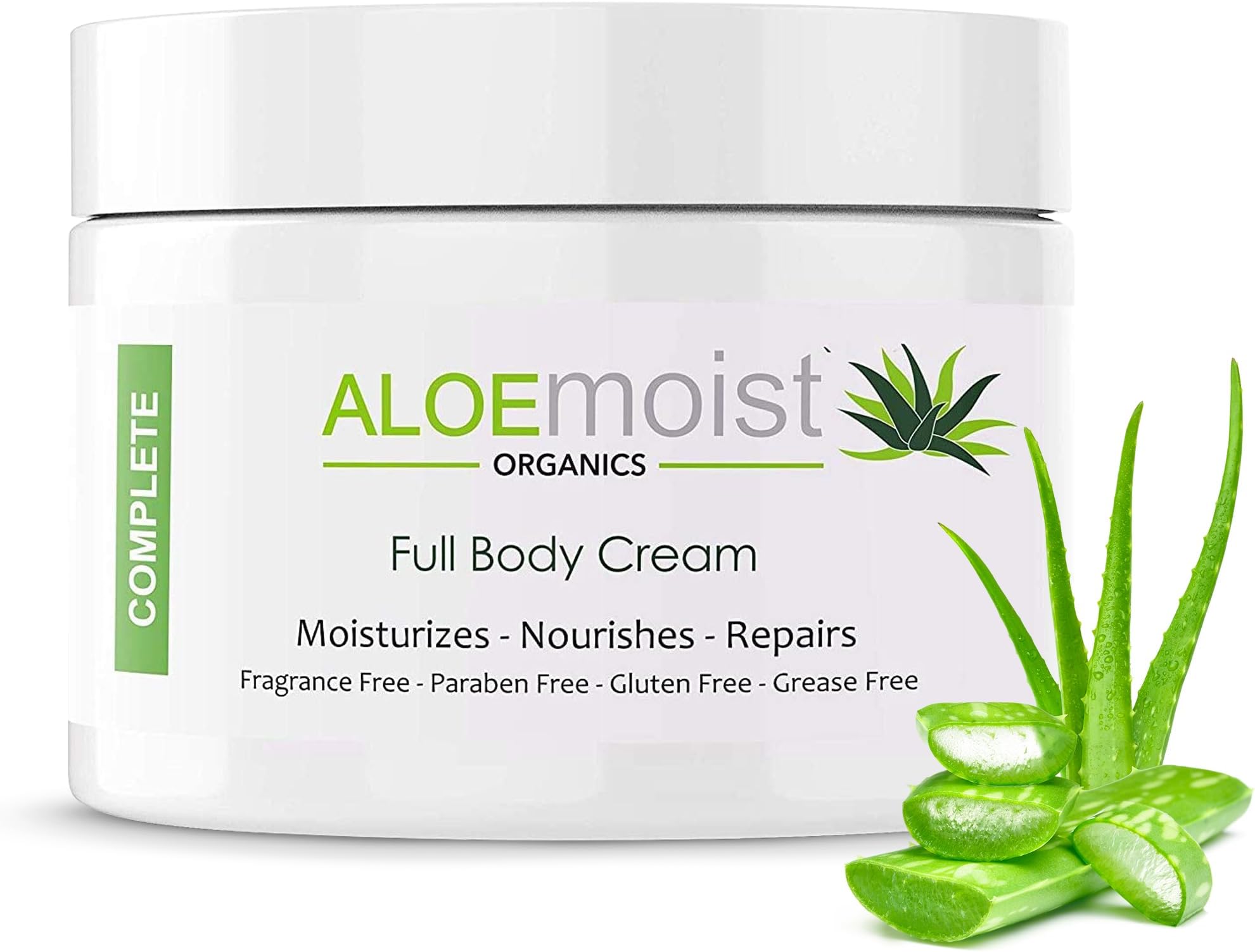 Organic Aloe Vera Face Cream & Body Moisturizing Cream, Natural Aloe Vera Lotion with Vitamin E Oil, Vitamin C, Retinol Cream, Shea Butter, Anti Aging Face Moisturizer for Women Dry Skin (8 oz - 2pk)