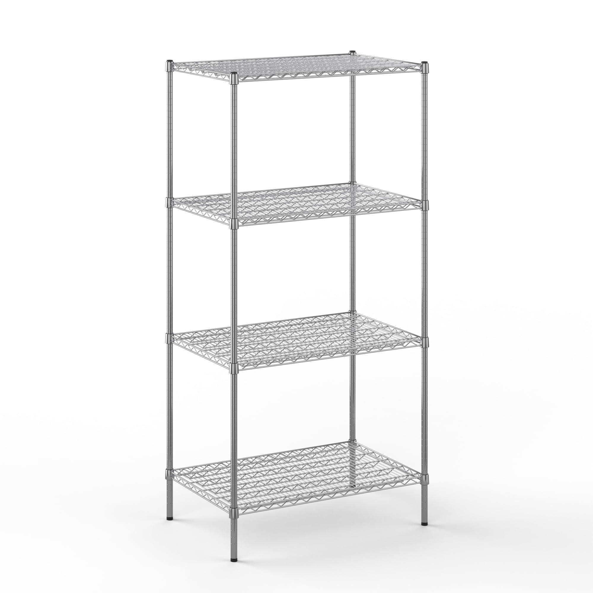24" Deep x 36" Wide x 74" Height Wire Shelving Kit | 4-Tier | NSF Commercial Storage Rack Unit