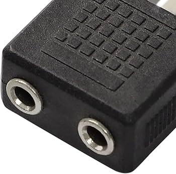 Amazon.com: uxcell Headphone Y Splitter, 6.35 to 2 x 3.5 Adapter