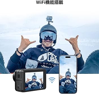 Amazon | AKASO Brave 7 LE アクションカメラ 4K60FPS 20MP IPX7本機