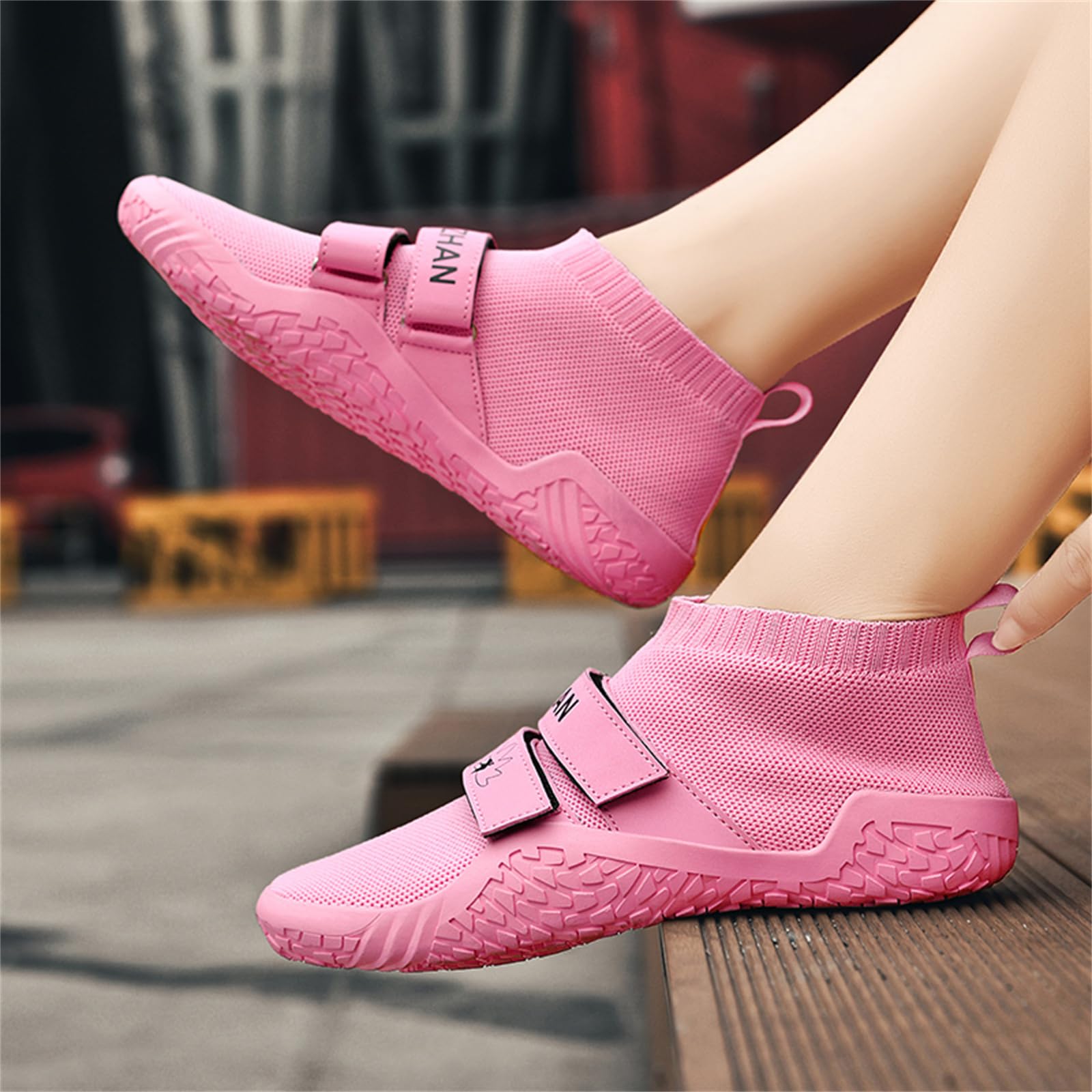 JiuQing Deadlift Chaussures Hommes Femmes Pieds Nus Yoga Chaussette Chaussures Chaussures Fitness Cross-Trainer Sneaker pour Gym Squat
