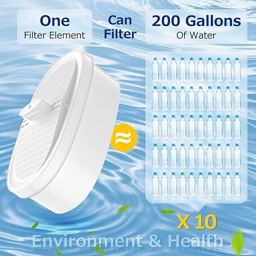Miniatura 8 de WD-PF-01A Plus - Paquete de 4 filtros de repuesto para todos los sistemas de filtración de jarras de agua, compatible con Water-Drop WD-PF-01A Plus,