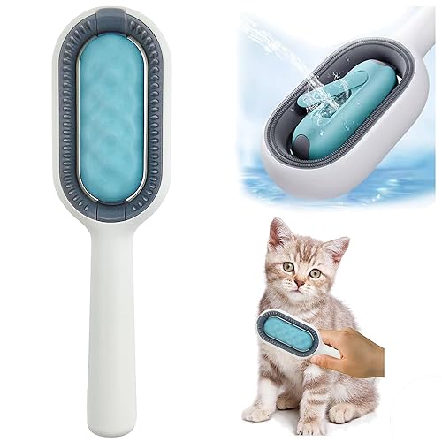 Miniatura 1 de Cepillo de aseo para mascotas con diseño único de tanque de agua para perros y gatos, peine reutilizable de doble cara para eliminar el vello para