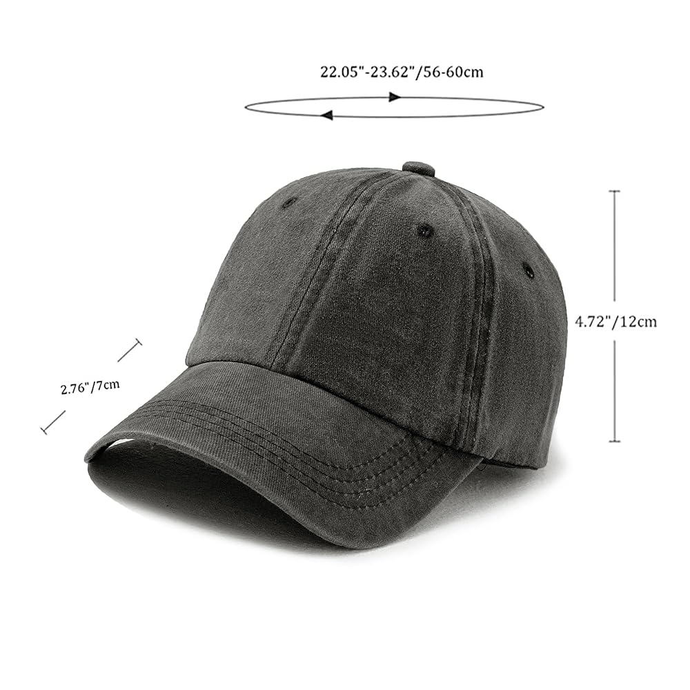 Amazon.com: 9 Pieces Vintage Washed Baseball Cap for Men