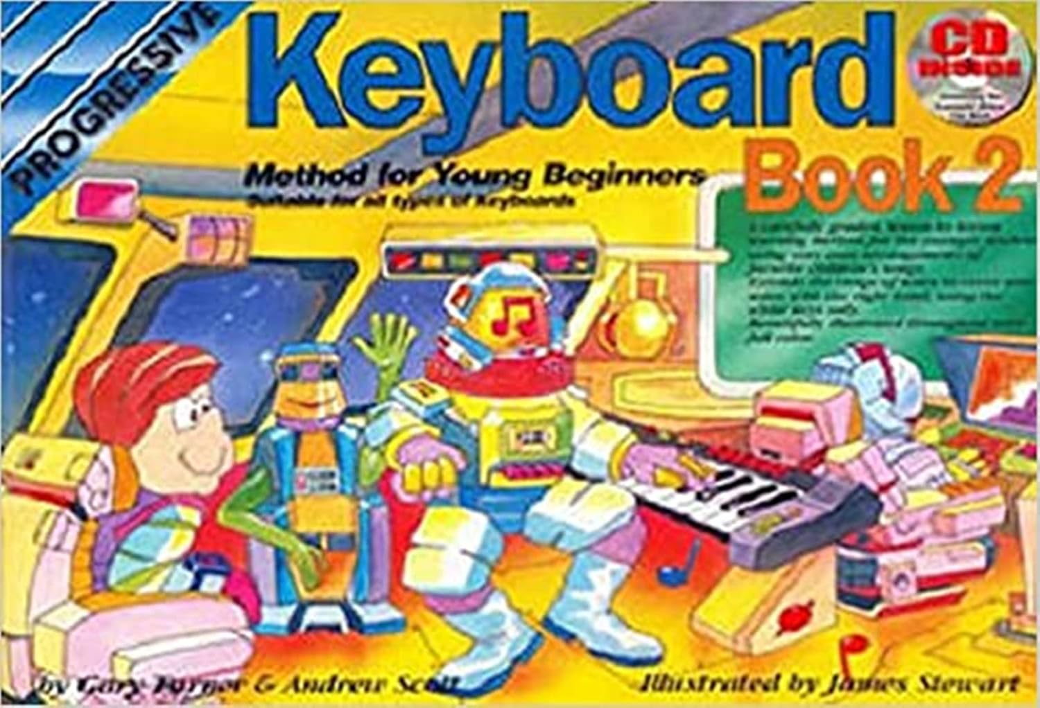 Progressive Electronic Keyboard Method For Young Beginners: Book 2. Partitions, Livre, CD pour Clavier