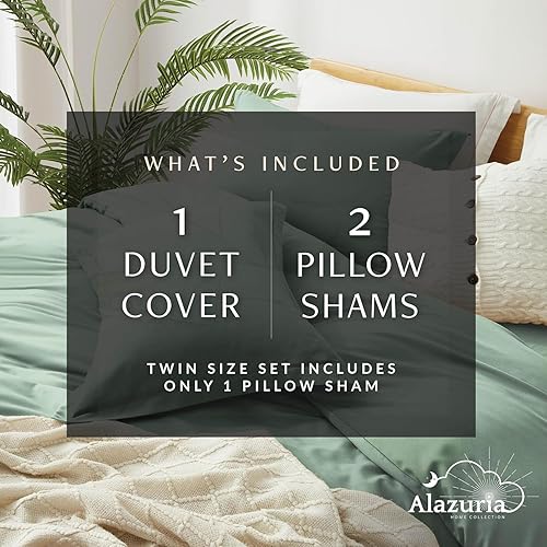 Miniatura 5 de Funda de edredón tamaño King  Juego de ropa de cama de 3 piezas (1 funda de edredón y 2 fundas de almohada), funda de edredón suave de doble