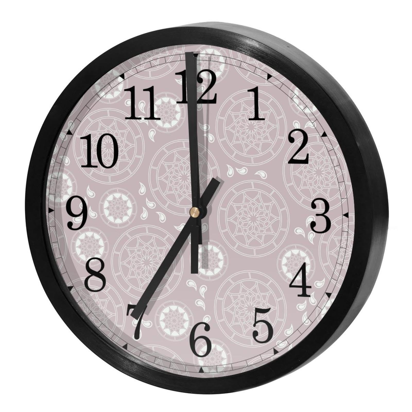 Horloge murale silencieuse bohème pour décorer une cuisine familiale